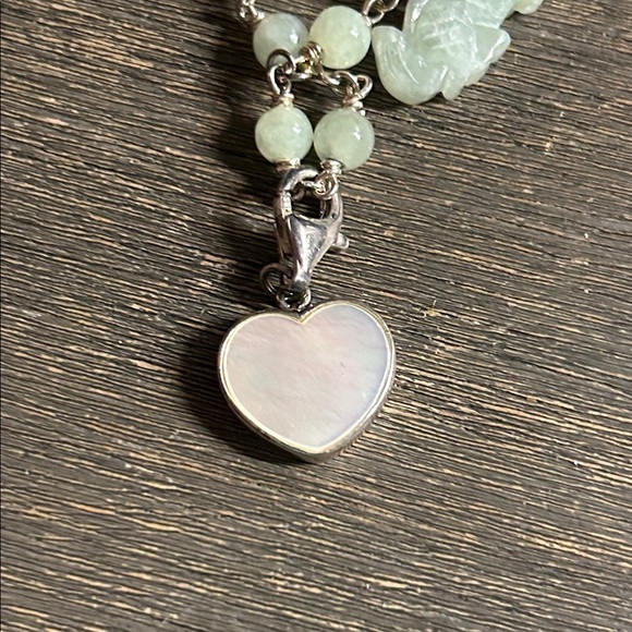 Jade & 925 Sterling Silver Charm Bracelet - Luck & Fortune Theme - Picture 6 of 7